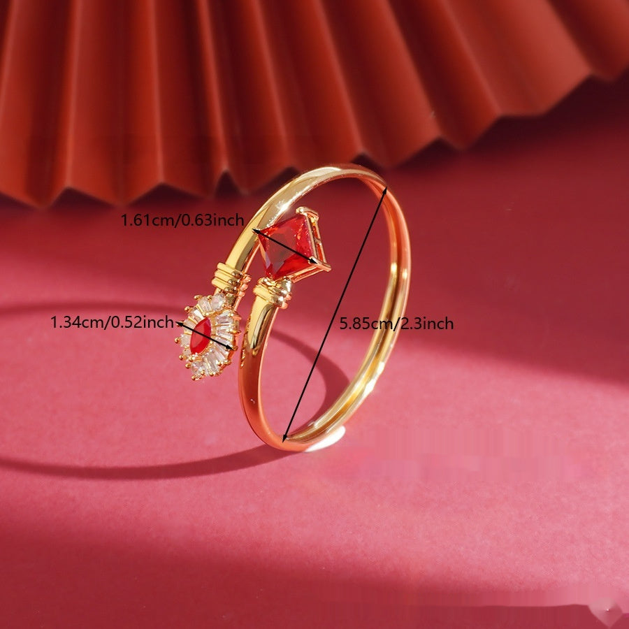 Women's Fashion Elegant Round Zircon Bracelet